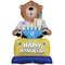 Gardenised Giant Hanukkah Inflatable Bear - Yard Decor with Built-in Bulbs, Tie-Down Points, and Powerful QI003945 - alternate 1